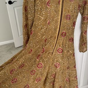 Gold garara Pakistani/Indian outfit
